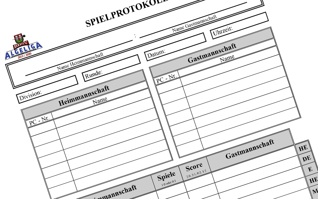 Das neue Spielprotokoll