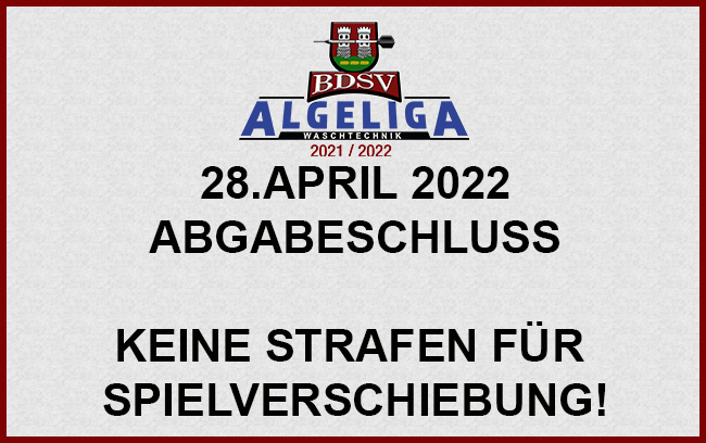 Abgabeschluss ALGE Liga