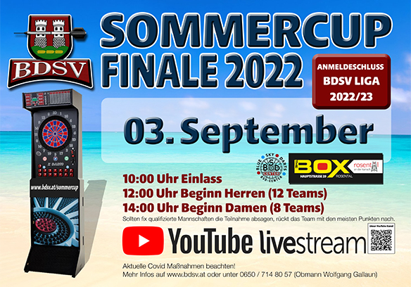 Sommercup Finale 2022 auf YOUTUBE LIVE!!!