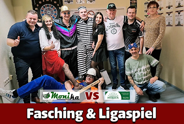 Dart spielen und Fasching feiern