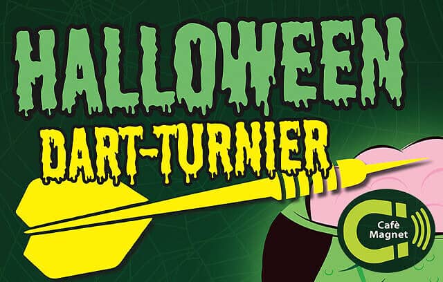 Halloween Dart Turnier Cafe Magnet