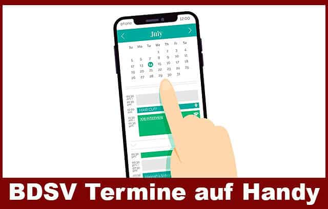 Anleitung BDSV Kalender auf Smartphone
