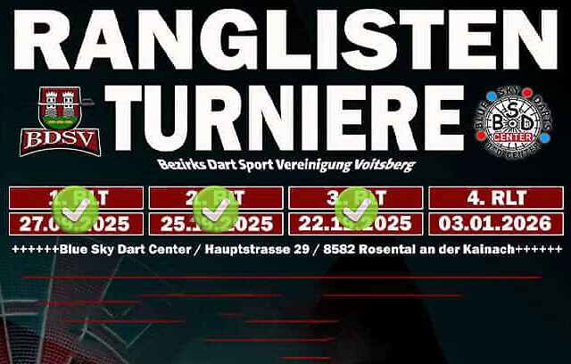 Einladung BDSV Ranglisten Turniere 2025/26