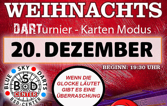 Weihnachts-Dart Turnier BSD-Center