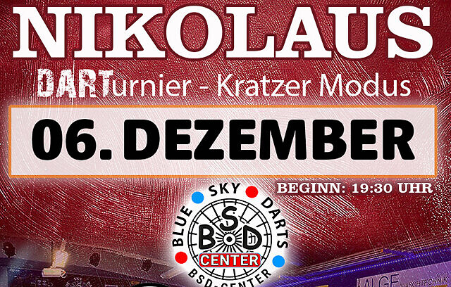 Nikolaus Dart Turnier – BSD Center