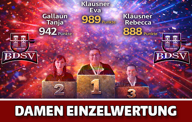 Damen nach 6 Runden und 4 Turnieren