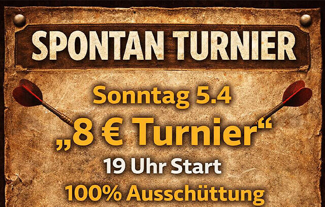 Einladung Dart Turnier Mein Lokal Bullseye